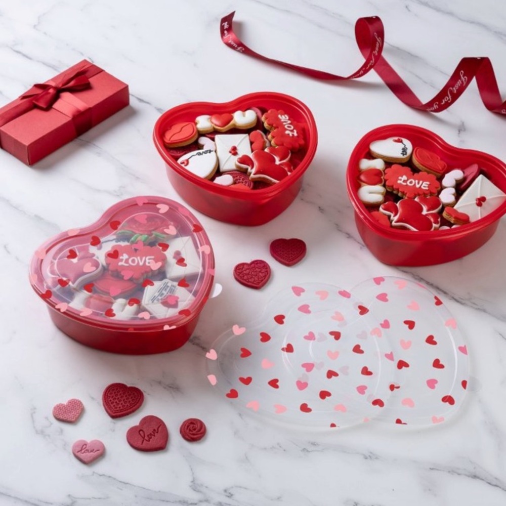 NEW Cook With Color Heart-Shaped Food Storage Containers ❤️🩷❤️🩷 - Picture 14 of 16